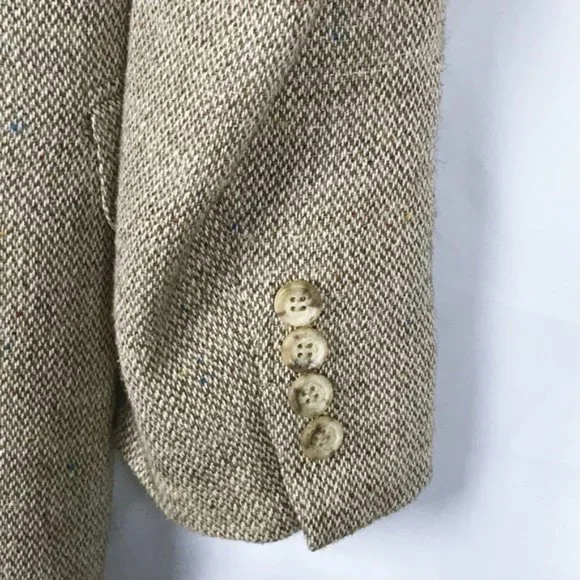 Nordstrom's Light Brown Tan Tweed Blazer Sports - Picture 5 of 10